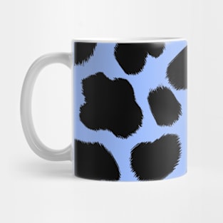 Blue Cow Hide Print Mug